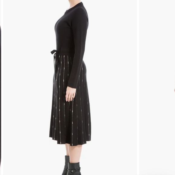 NWT Max Studio Long Sleeve Midi Sweater Winter Dress - Picture 4 of 7